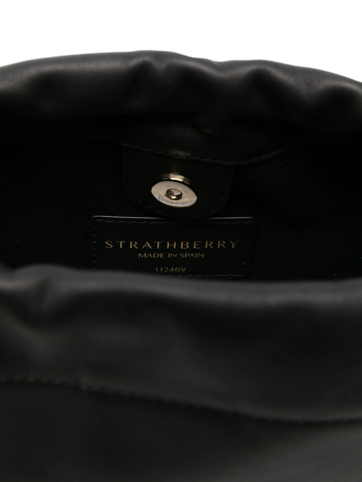 Strathberry ストラスベリーシャーロットドローストリングソフトナッパブラック - Image 4