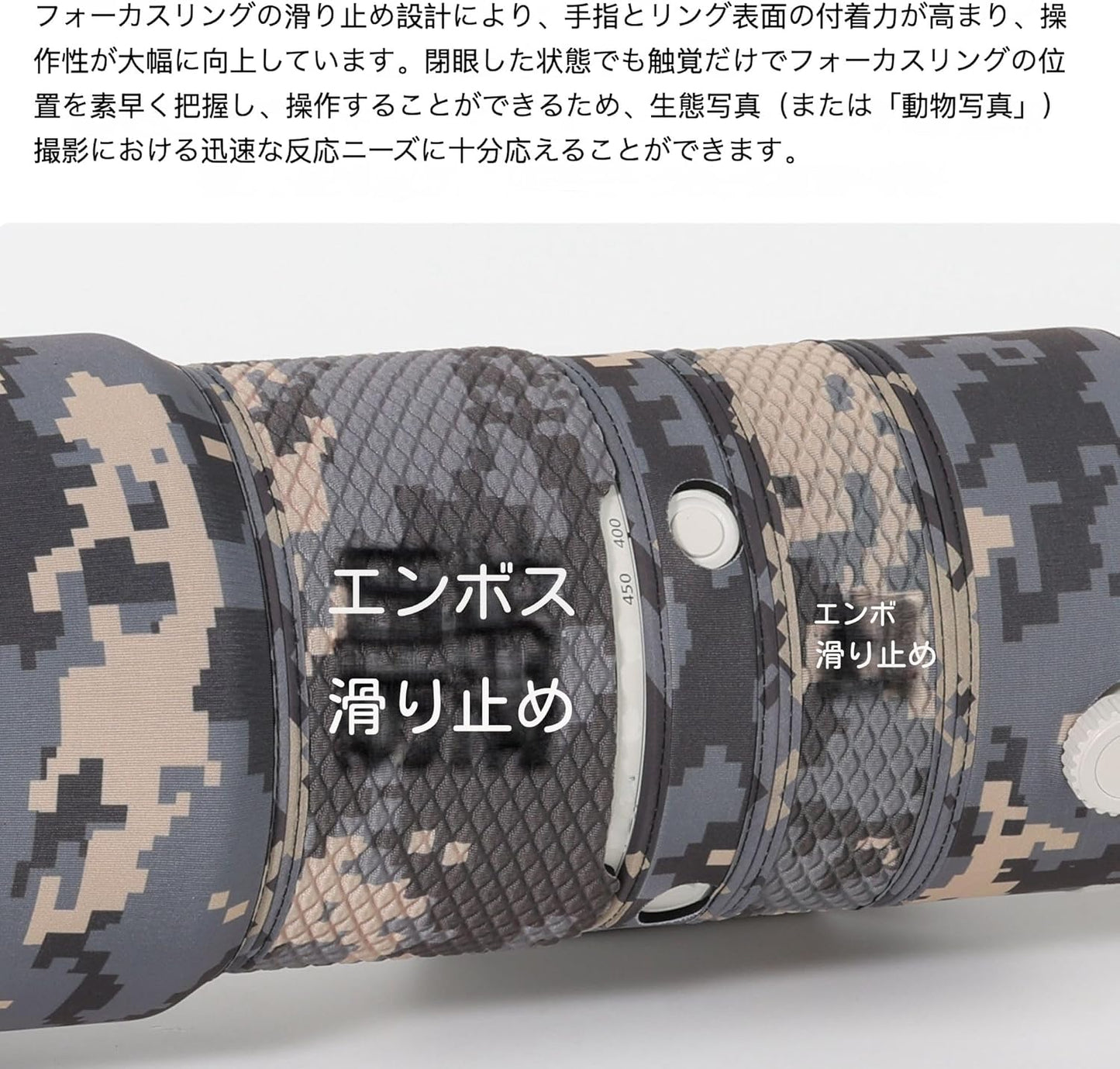 SUPBIG Canon Lens Coat Waterproof Material Lens Protector for Canon RF 100-500mm F4.5-7.1 L IS USM Telephoto Lens Coat Camouflage Protective Cover Double Layer Fabric Guard Lens (Green Leaf Camo)