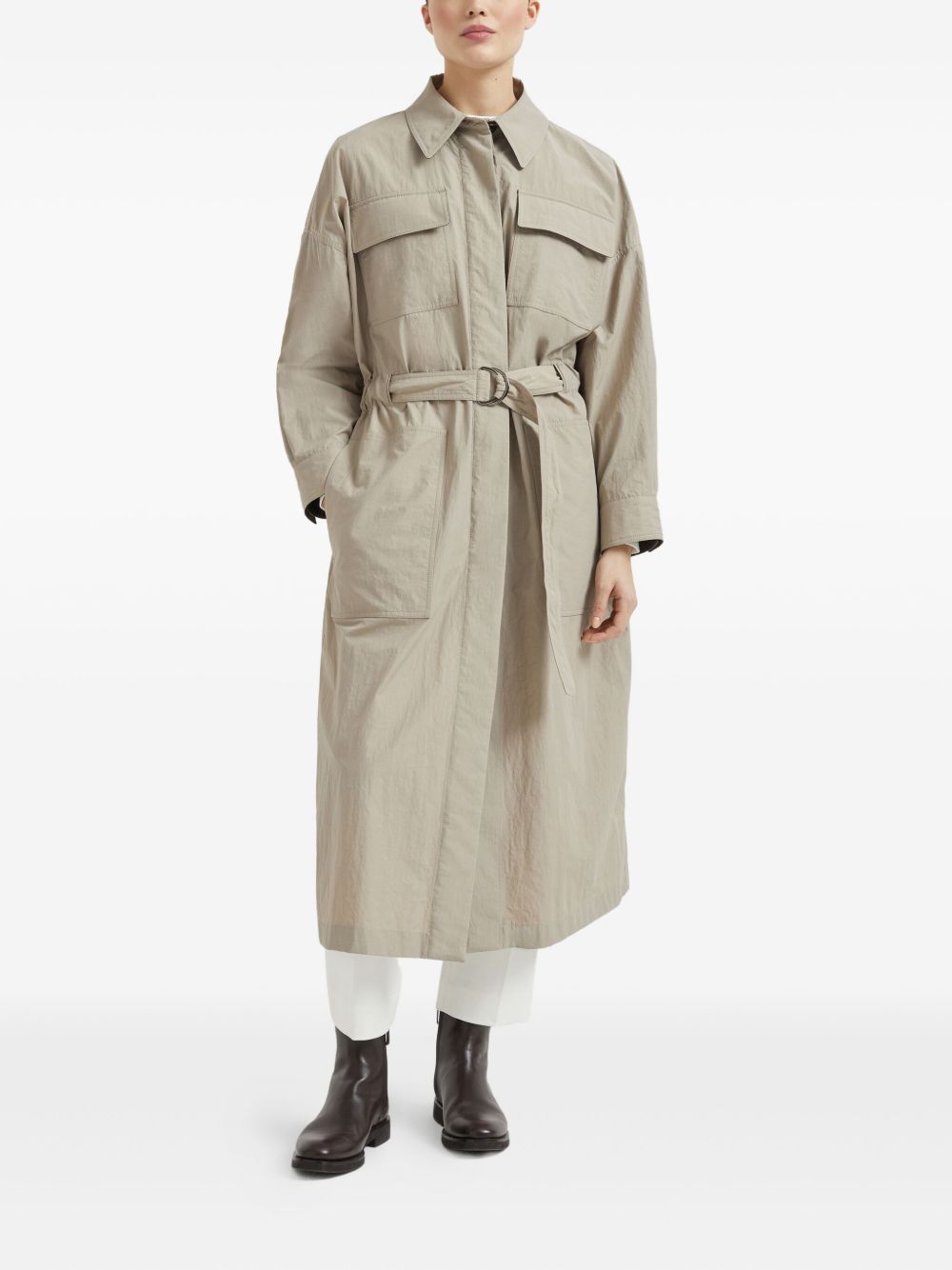 Brunello Cucinelli Nylon Trench Coat - Image 4