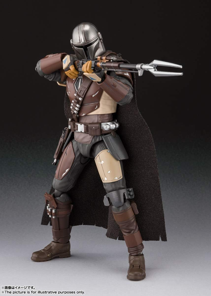 Tamashi Nations S.H. Figuarts The Mandalorian (Star Wars: The Mandalorian) (Resale Version), Approx. 5.9 inches (150 mm), ABS & PVC & Cloth Painted Action Figure