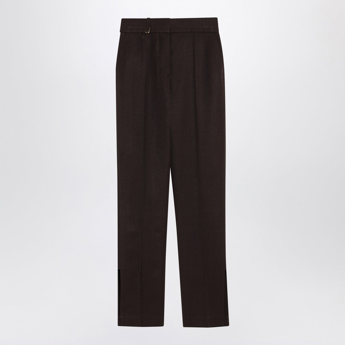 Jacquemus Jacquemus Brown Trousers In Silk Blend - Image 4