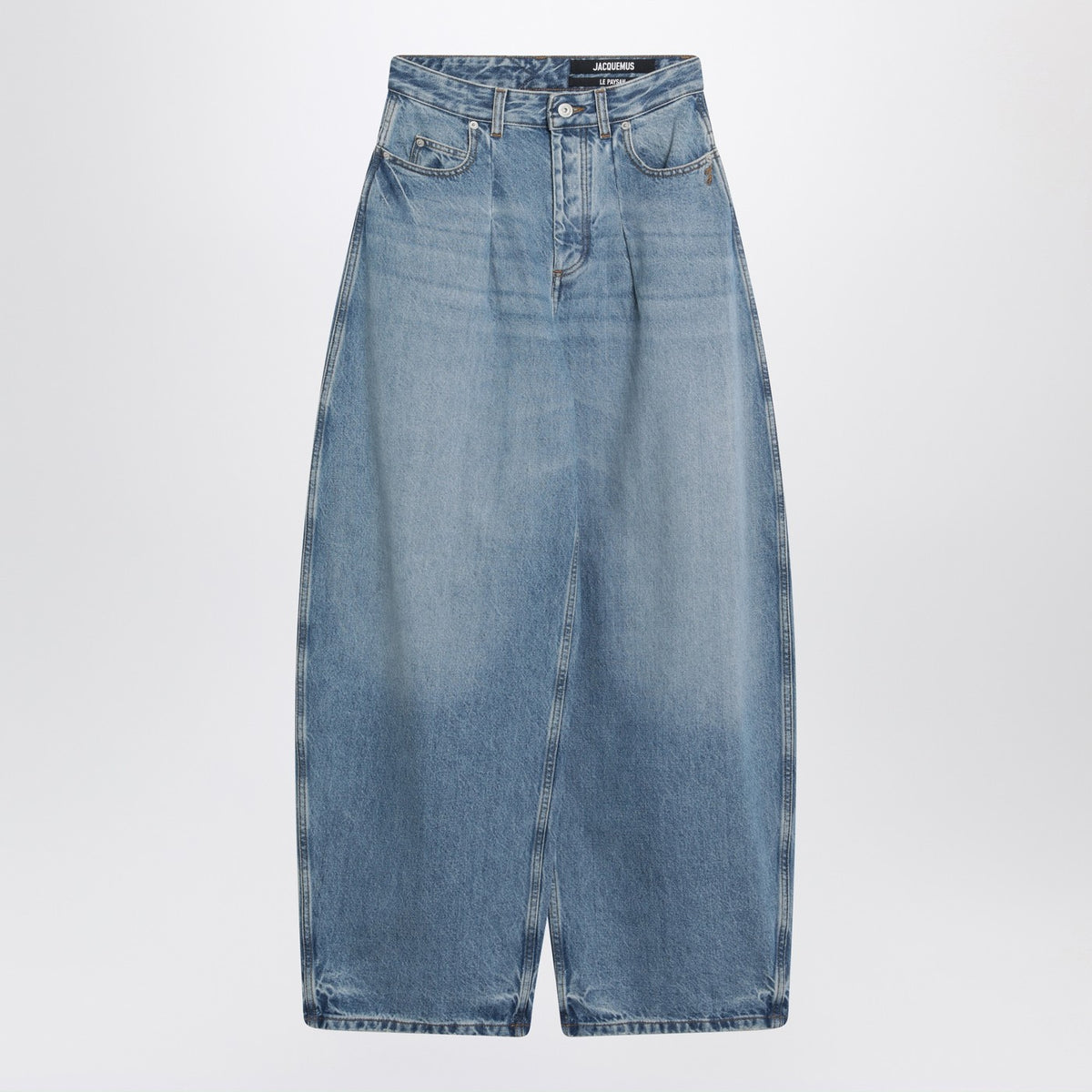 Jacquemus Jacquemus Blue Ovalo Jeans With Curved Cut - Image 4