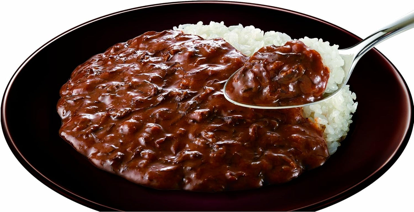 S&B Rich Lovers' Delight 120-Hour Aged Demi-Glace Beef Curry Medium Spicy 150g x 6 Pack