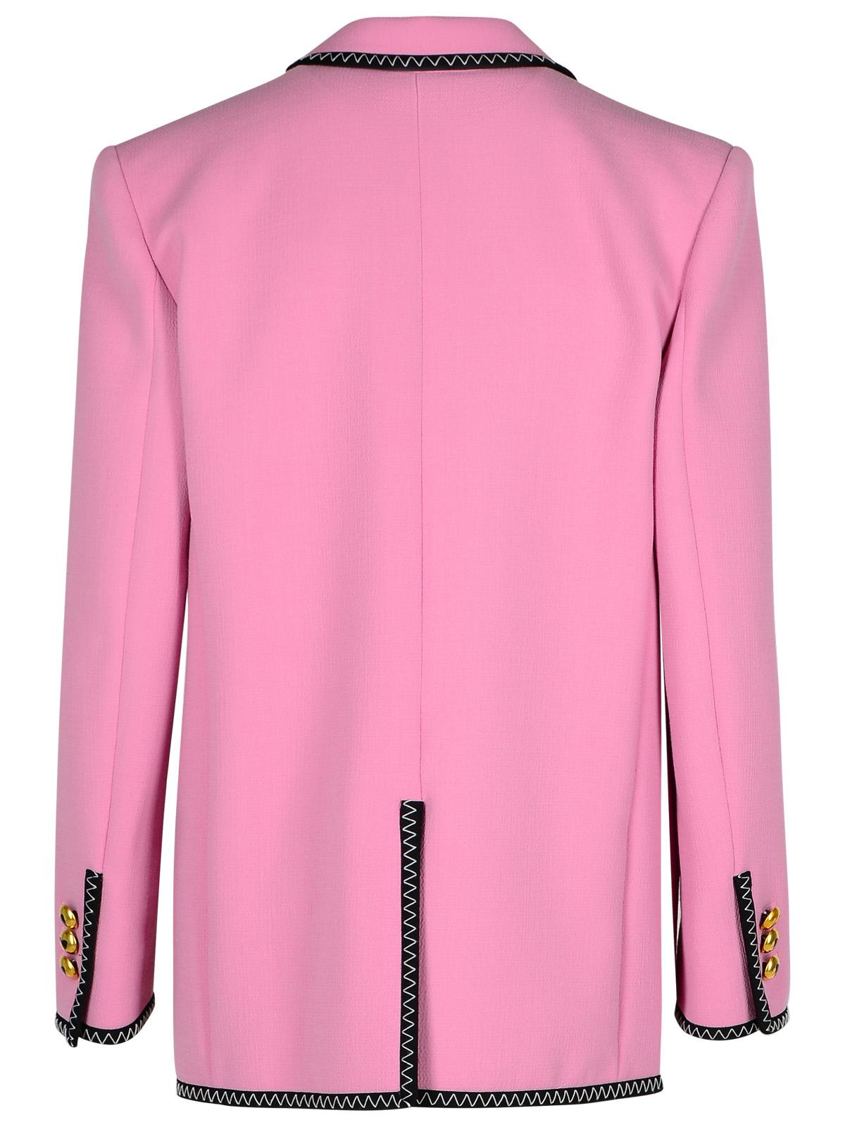 Moschino ピンクのビスコースブレンドのモスキーノブレザー - Image 4