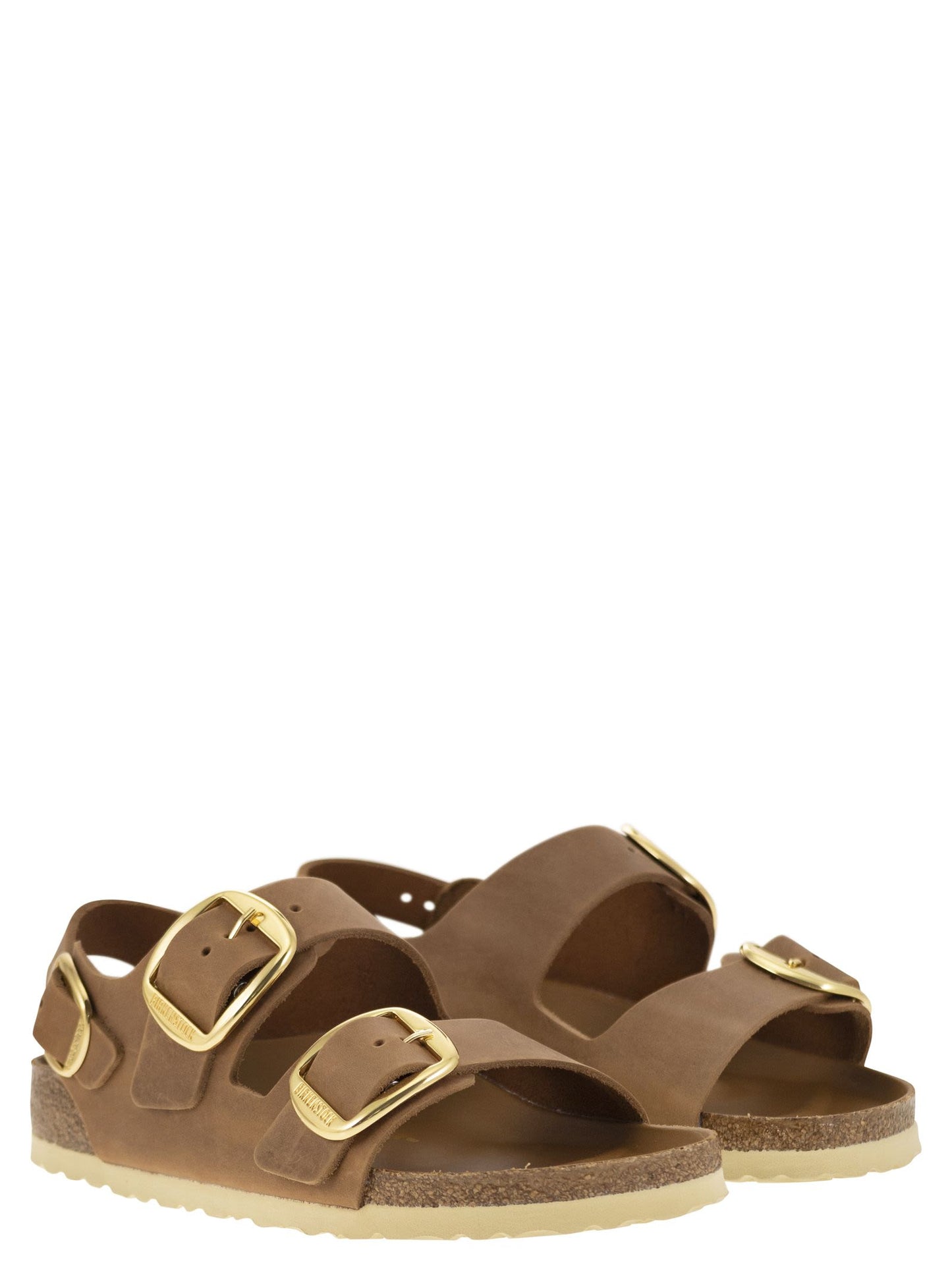 Birkenstock ビルケンシュトックミラノビッグバックルオイルレザーサンダル - Image 4