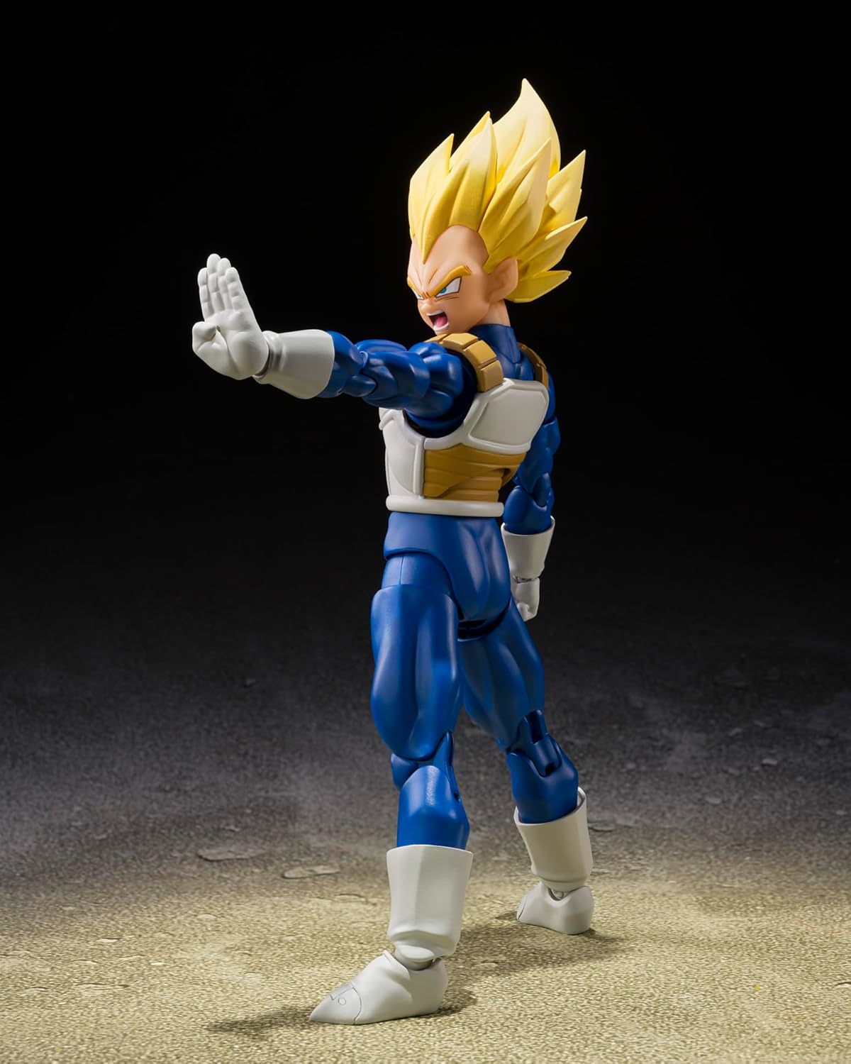 Tamashi Nations S.H. Figuarts Dragon Ball Z Super Saiyan Vegeta (Dangerous Pride), Approximately 5.3 inches (135 mm), PVC & ABS Pre-painted Action Figure