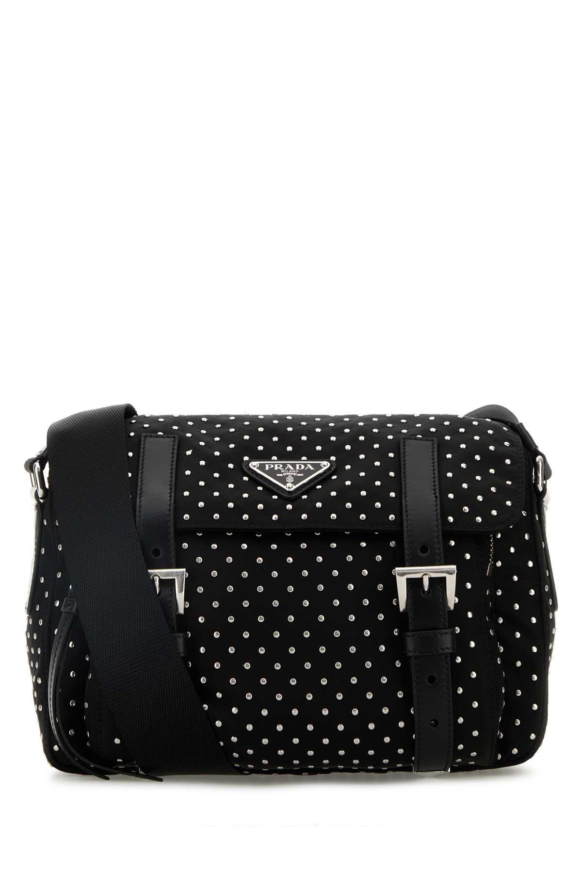 Prada プラダブラックReナイロンクロスボディバッグ - Image 4