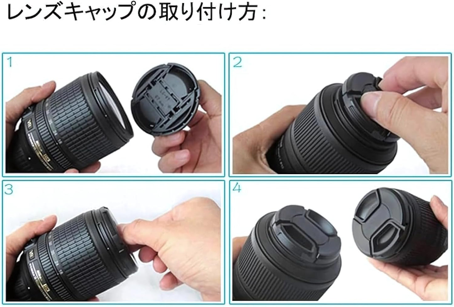 Camera CAMERA Filter Protection Protection with Lens Cap with Anti-Drop Strap 37mm 40.5mm 43mm 46mm 49mm 52mm 55mm 58mm 62mm 67mm 72mm 77mm 82mm