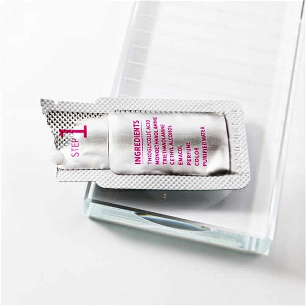 5 Sets [1 Liquid 2 Liquid Separating Eyelash Perm Liquid Self Applying Eyelash Perm for Rod or Clip On Portion Pouches Disposable Professional