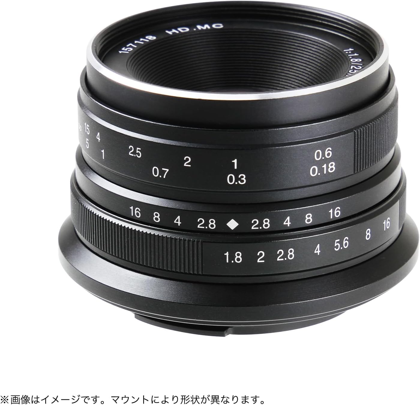 7artisans Monofocal Lens 25mm F1.8 Z Mount Nikon Z Chinese Lens MF Manual Focus APS-C Black Seven Artisan
