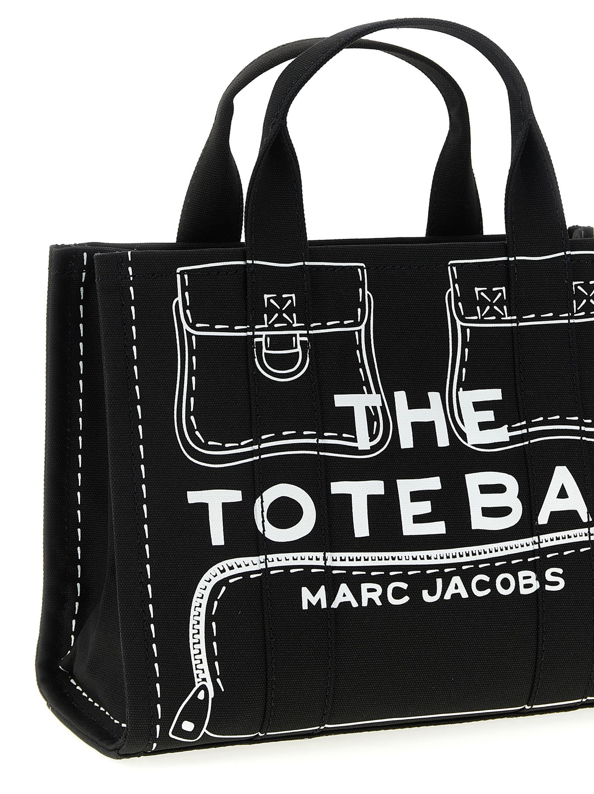 Marc マークジェイコブスのトランプ L「Oeil Cargo Canvas Medium」ハンドバッグ - Image 4
