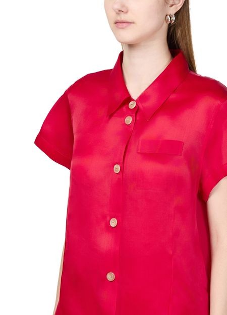 KHAITE Keefe silk short sleeves shirt - Image 4