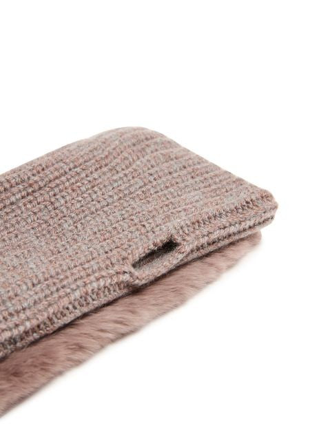 YVES SALOMON Rex rabbit fur mittens - Image 4