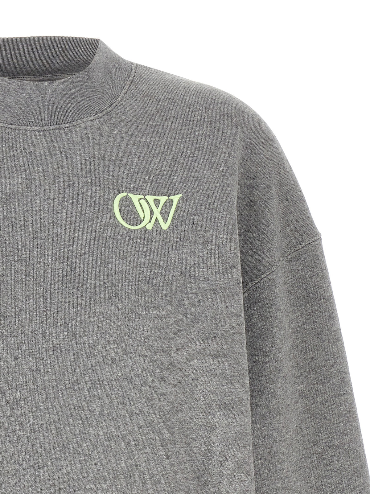 Off オフホワイト「OW」刺繍入りスウェットシャツ - Image 4