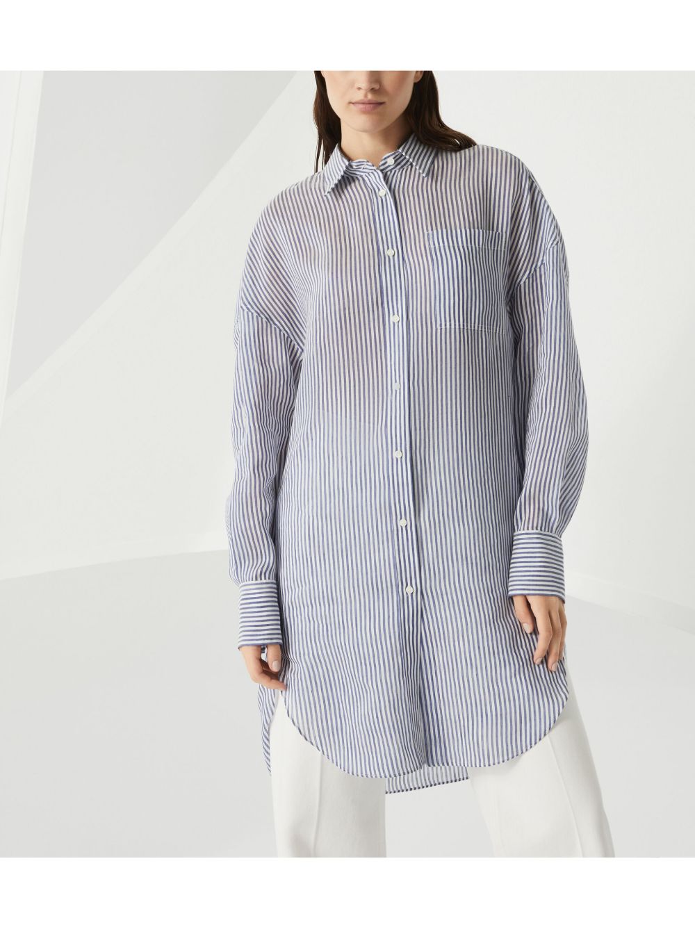 Brunello Cucinelli Striped Linenシャツ - Image 4