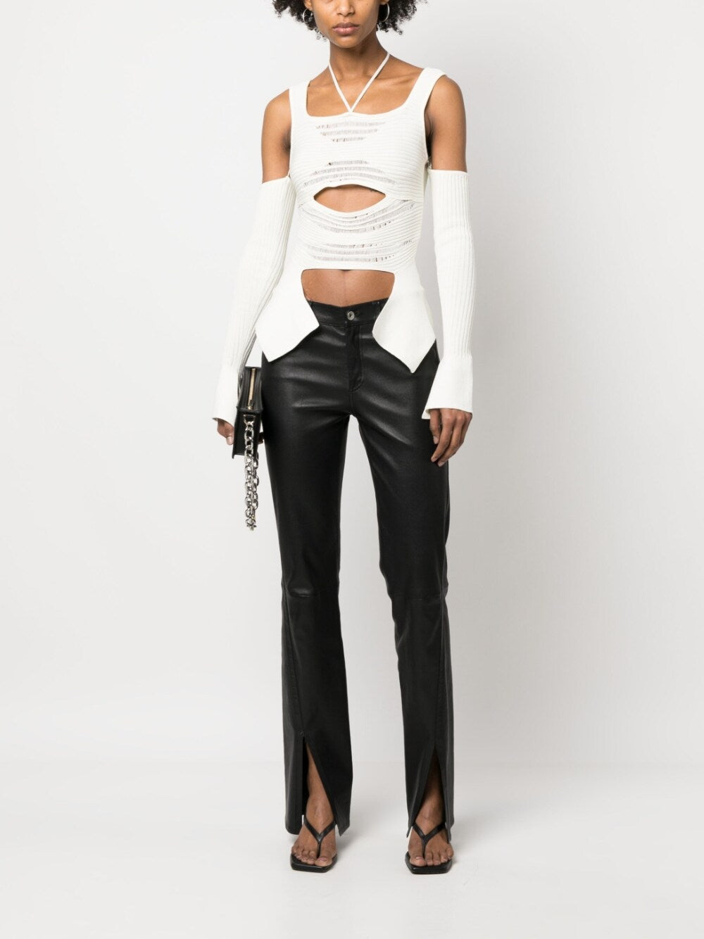 Andrea Adamo アンドレアアダモニットリブトップ - Image 4