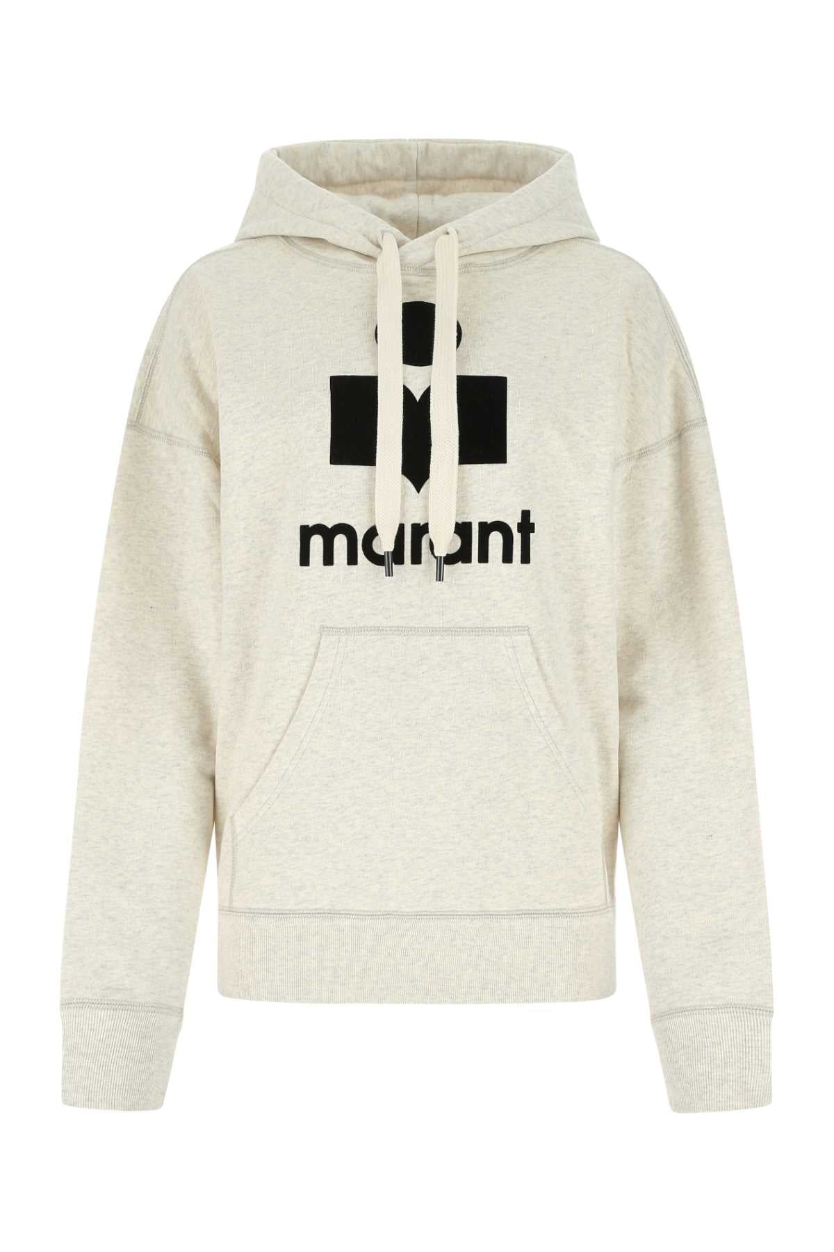 Marant イザベル・マラン・エトワイル・メランジュ・アイボリー・コットン・ブレンド・マンセル・スウェットシャツ - Image 4