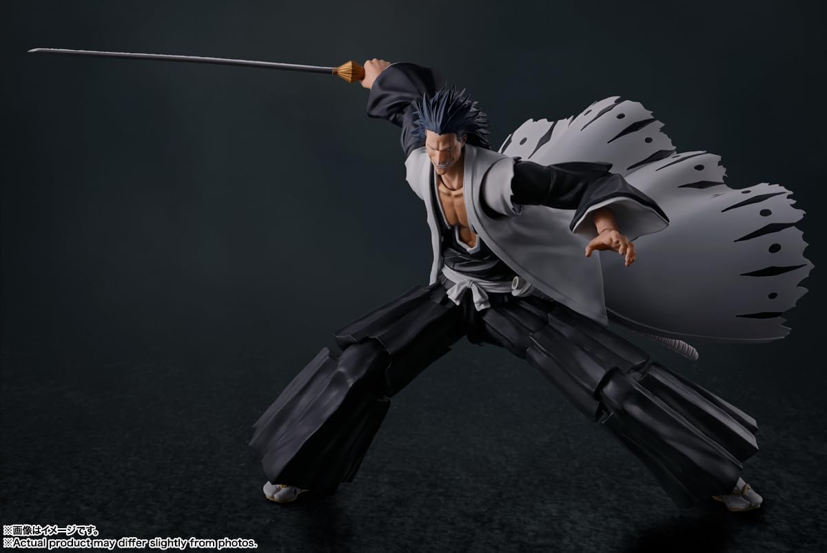 S.H. Figuarts BLEACH Millennium Decisive Battle Kenpachi Saraki, Approx. 6.7 inches (170 mm), PVC & ABS, Pre-painted Action Figure