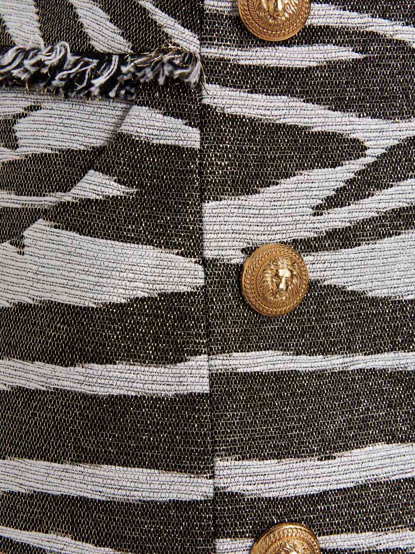 Balmain 'Lurex Zebra'スカート - Image 4