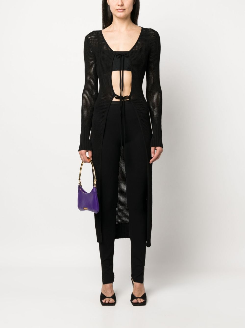 Andrea Adamo アンドレア・アダモ・ニット・ロング・カーディガン - Image 4