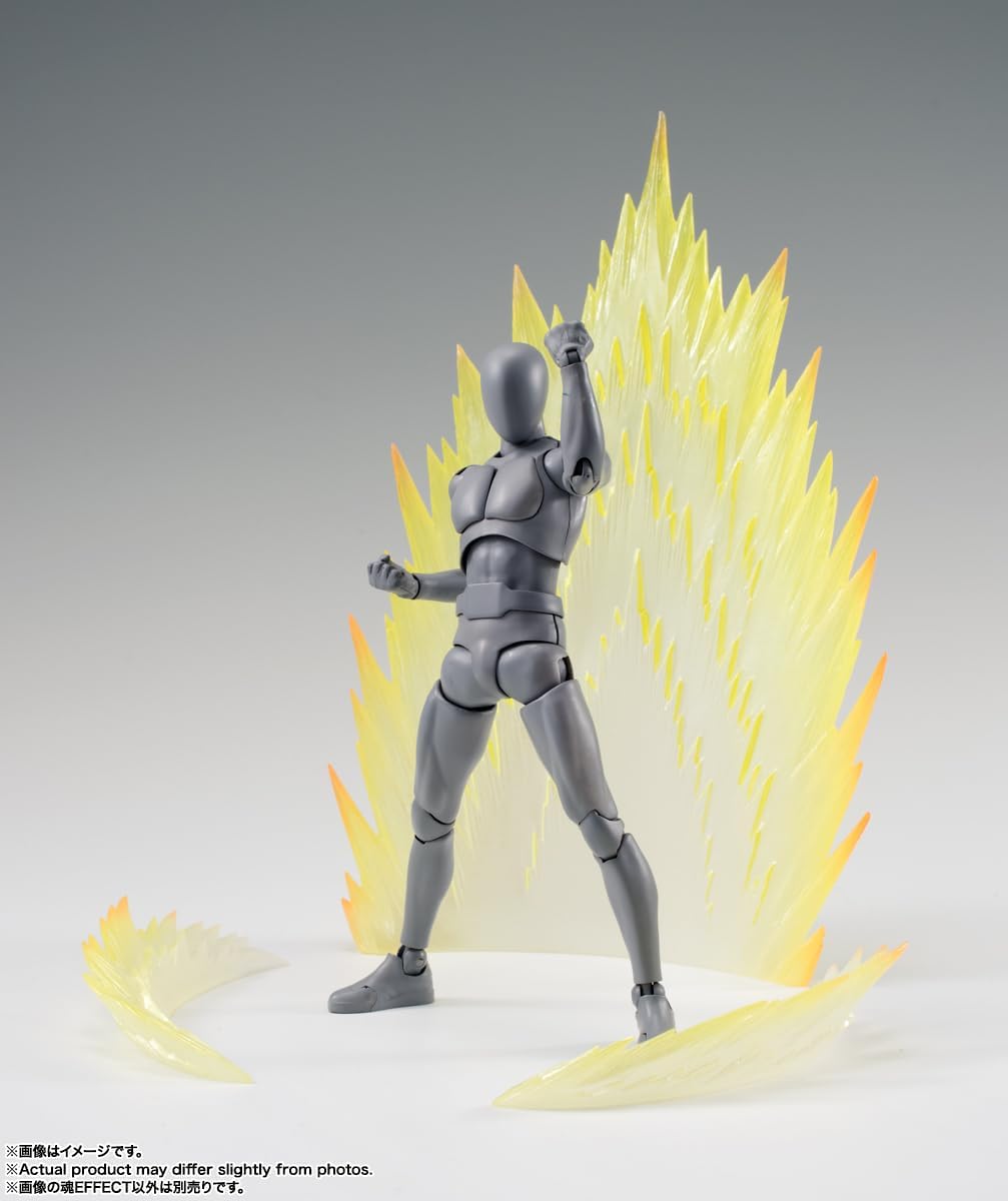 BANDAI SPIRITS Tamashii EFFECT ENERGY AURA Yellow Ver. for S.H. Figuarts, Non-scale, ABS & PVC, Pre-painted Complete Figure