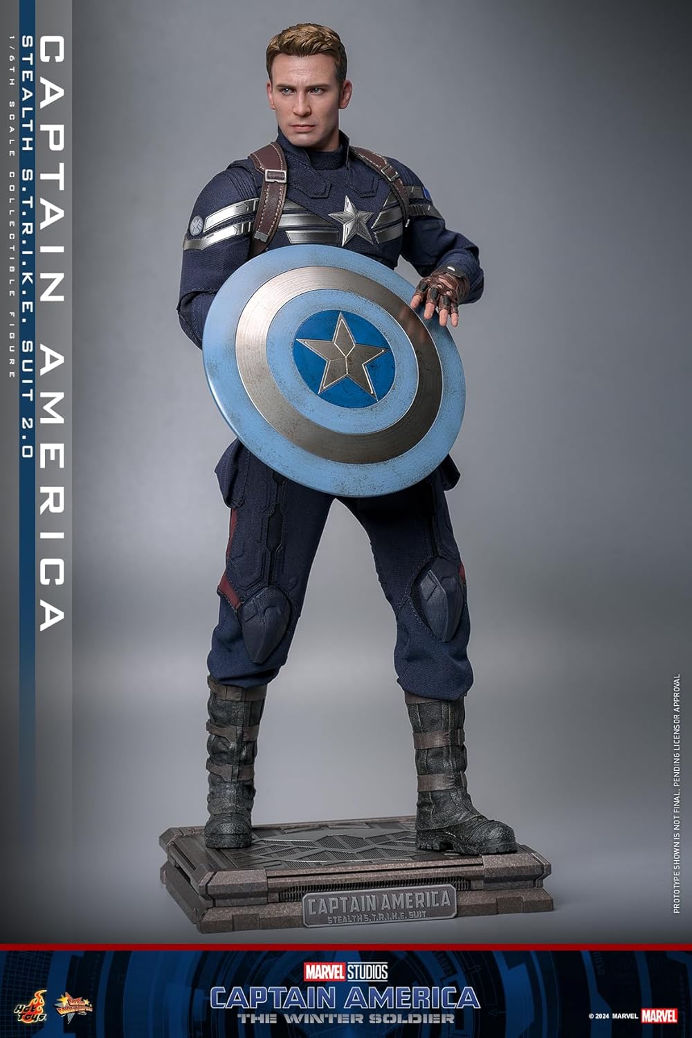 Movie Masterpiece Captain America/Winter Soldier Captain America (Stealth Suit 2.0 Version) 1/6 Scale Figure