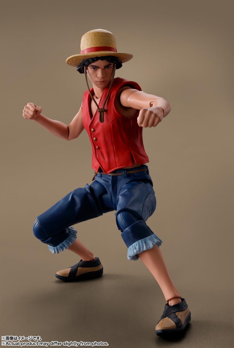 S.H. Figuarts Monkey D. Luffy (A Netflix Series: One Piece), Approx. 5.7 inches (145 mm), PVC & ABS, Pre-painted Action Figure