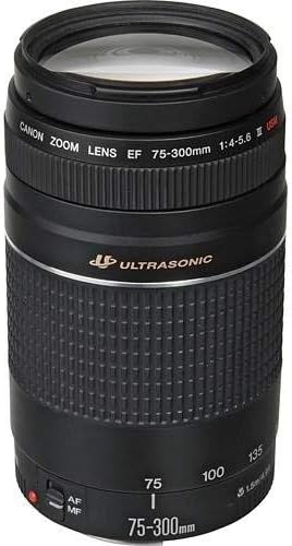 Canon EFレンズ EF75-300mm F4-5.6 IIIズームレンズ 望遠 並行輸入品 黒