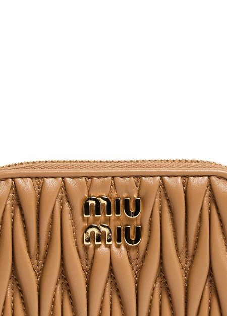 MIU MIU Zippered quilted leather wallet - Image 4