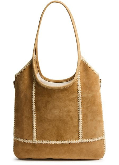 MIU MIU Ivy suede and crochet tote bag - Image 4