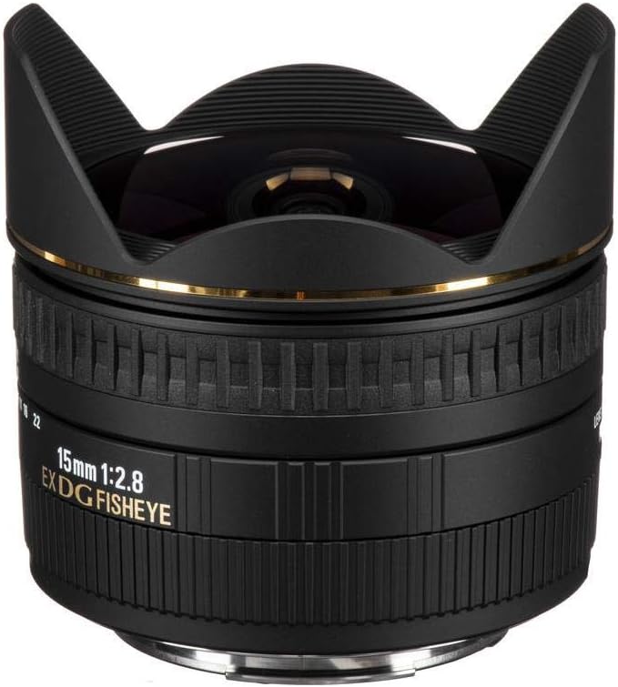 Sigma 15mm F2.8 EX DG Diagonal Fisheye SLR Wide fish-eye lens Black