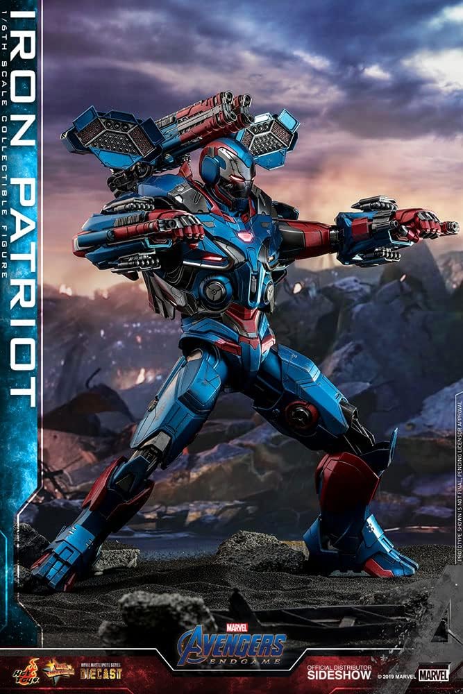 Movie Masterpiece DIECAST Avengers End Game 1/6 Scale Figure Iron Patriot