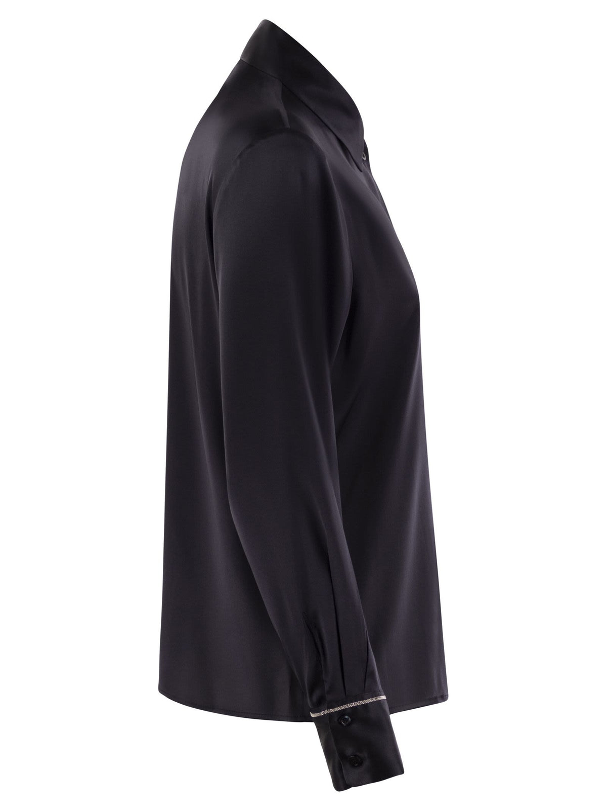 Peserico ペセリコシルククレープシャツ - Image 4
