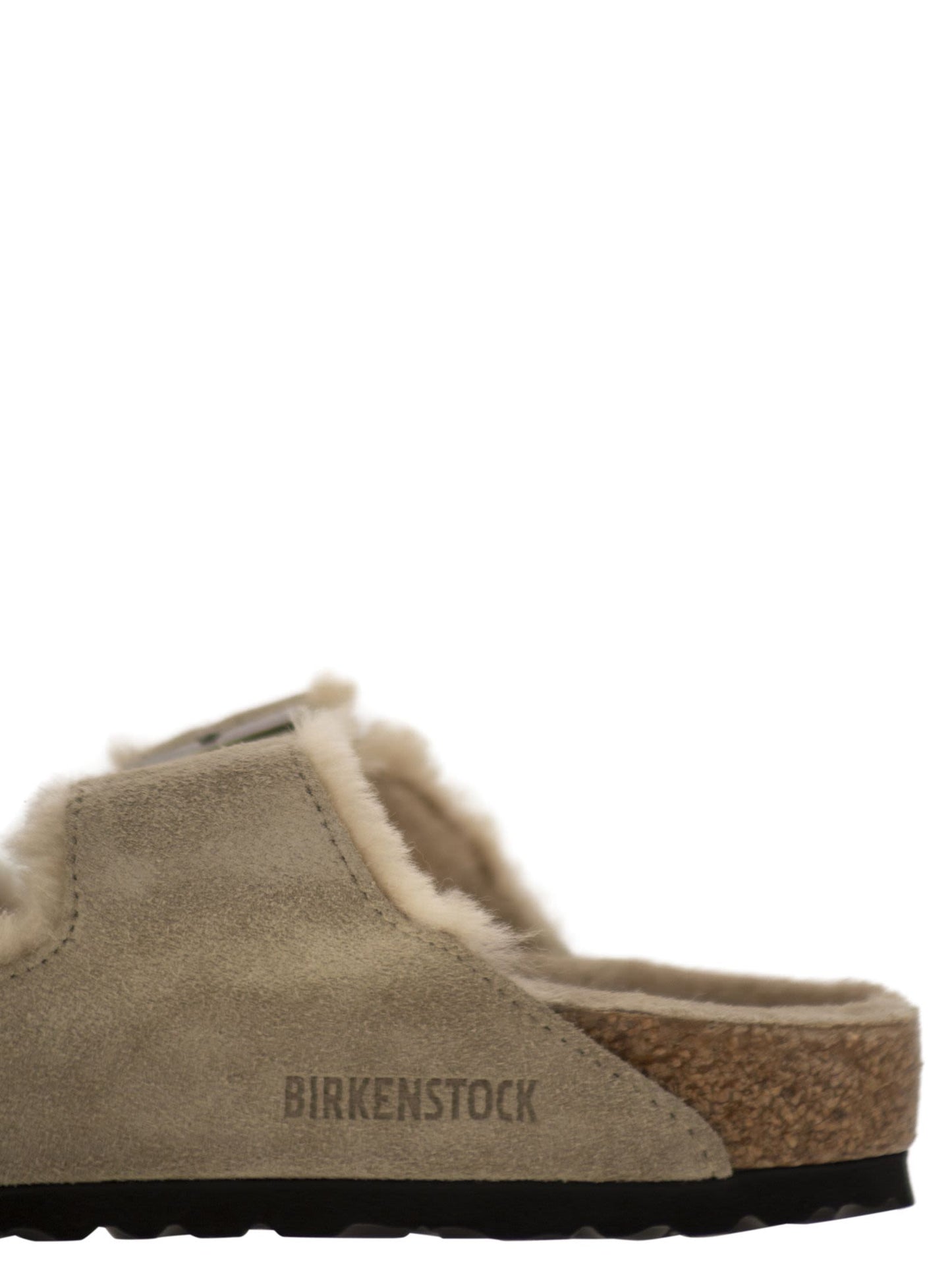 Birkenstock Arizona Suede Lamb Fur Slipper - Image 4