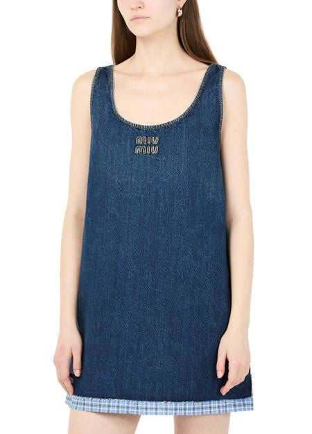 MIU MIU デニム ミニドレス - Image 4