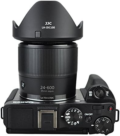 JJC Reversible Lens Hood and 67mm Filter Attack Link Kit for Canon Powershot SX70 HS G3 X SX60 HS SX50 SX40 HS SX30 IS SX20 IS SX540 SX530 SX520 HS Compatible LH-DC100 FA-DC67B