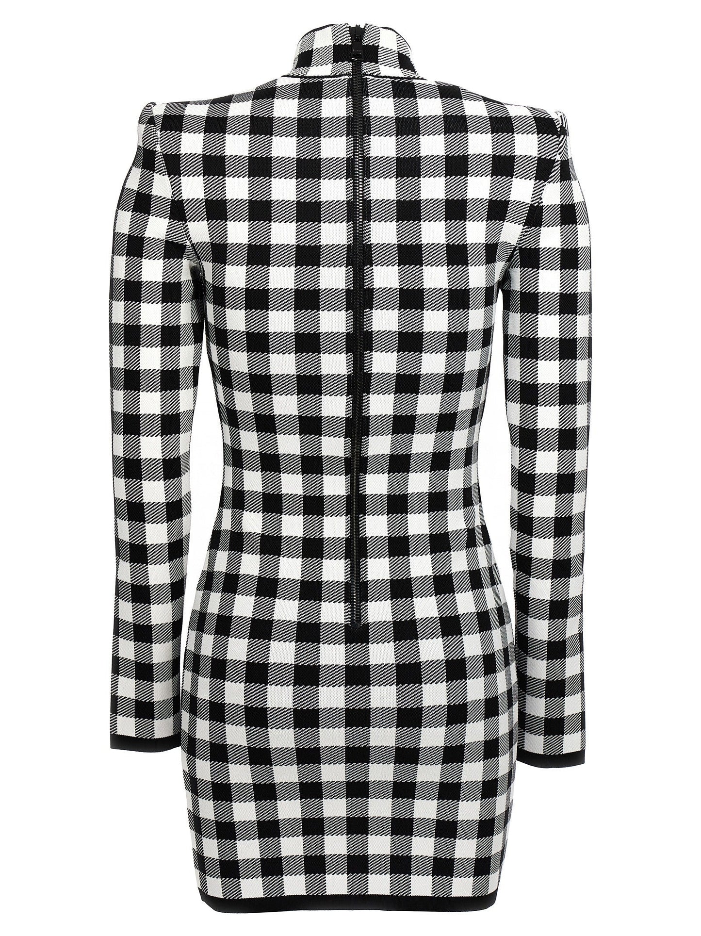 Balmain Vichyニットドレス - Image 4