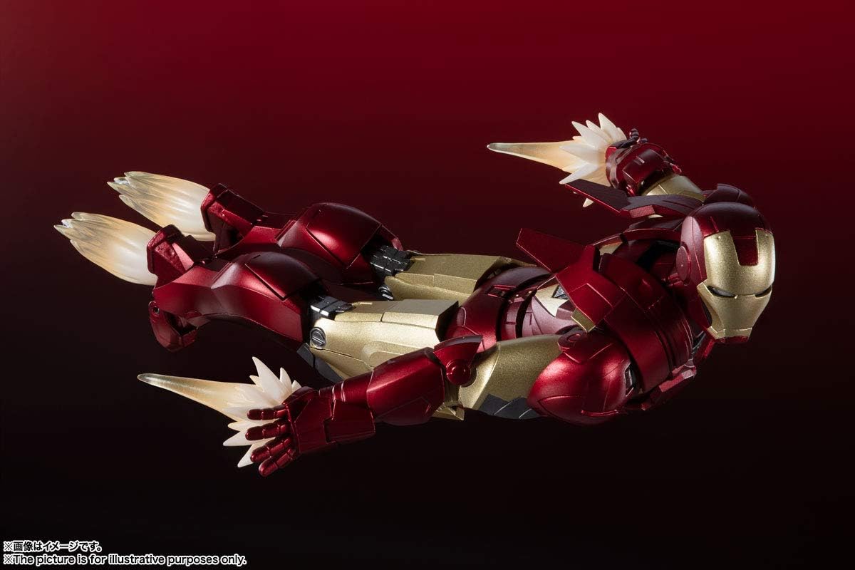S.H. Figuarts Avengers Iron Man Mark 6-《BATTLE DAMAGE》EDITION - Approx. 5.9 inches (150 mm), PVC & ABS & Die Cast Pre-painted Action Figure