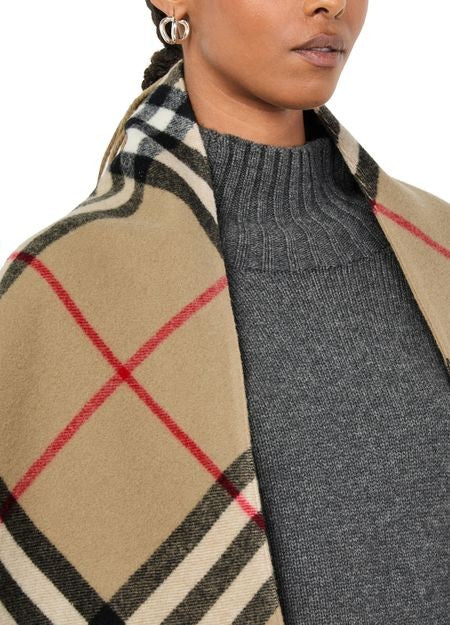 BURBERRY ビッグチェック ケープ - Image 4