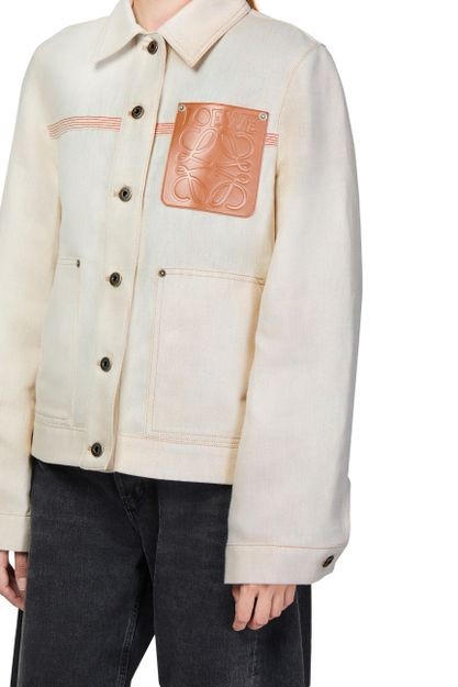 LOEWE Workwear jacket in cotton and linen - Image 4