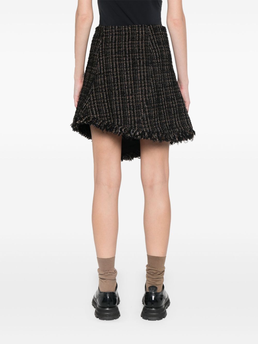 Sacai Sacai Tweedウールミニスカート - Image 4