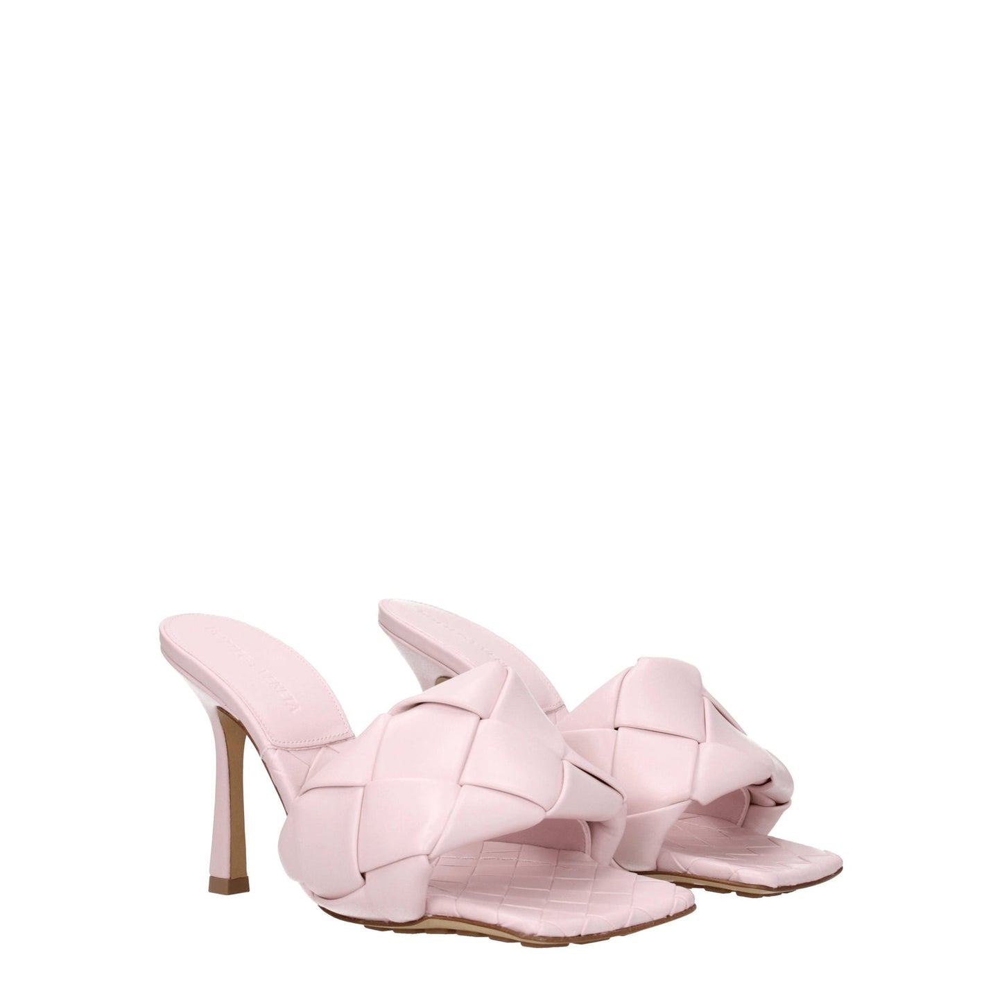 Bottega Veneta Sandals Women Pink Leather/Cameo - Image 4