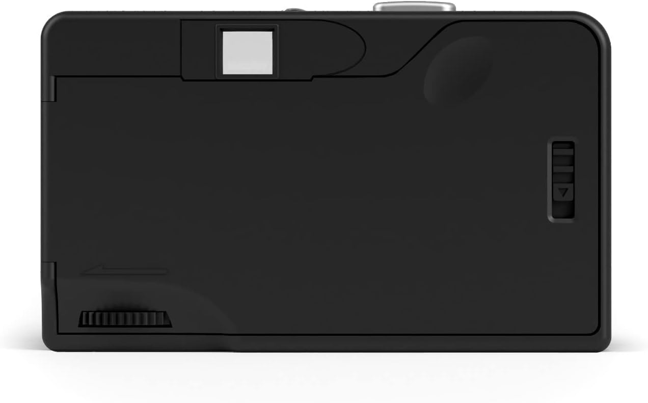 RETO Ultra Wide & Slim 35mm Reusable Daylight Film Camera - 22mm Wide Angle Lens, Focus-free, Lightweight, Easy to Use (Charcoal)