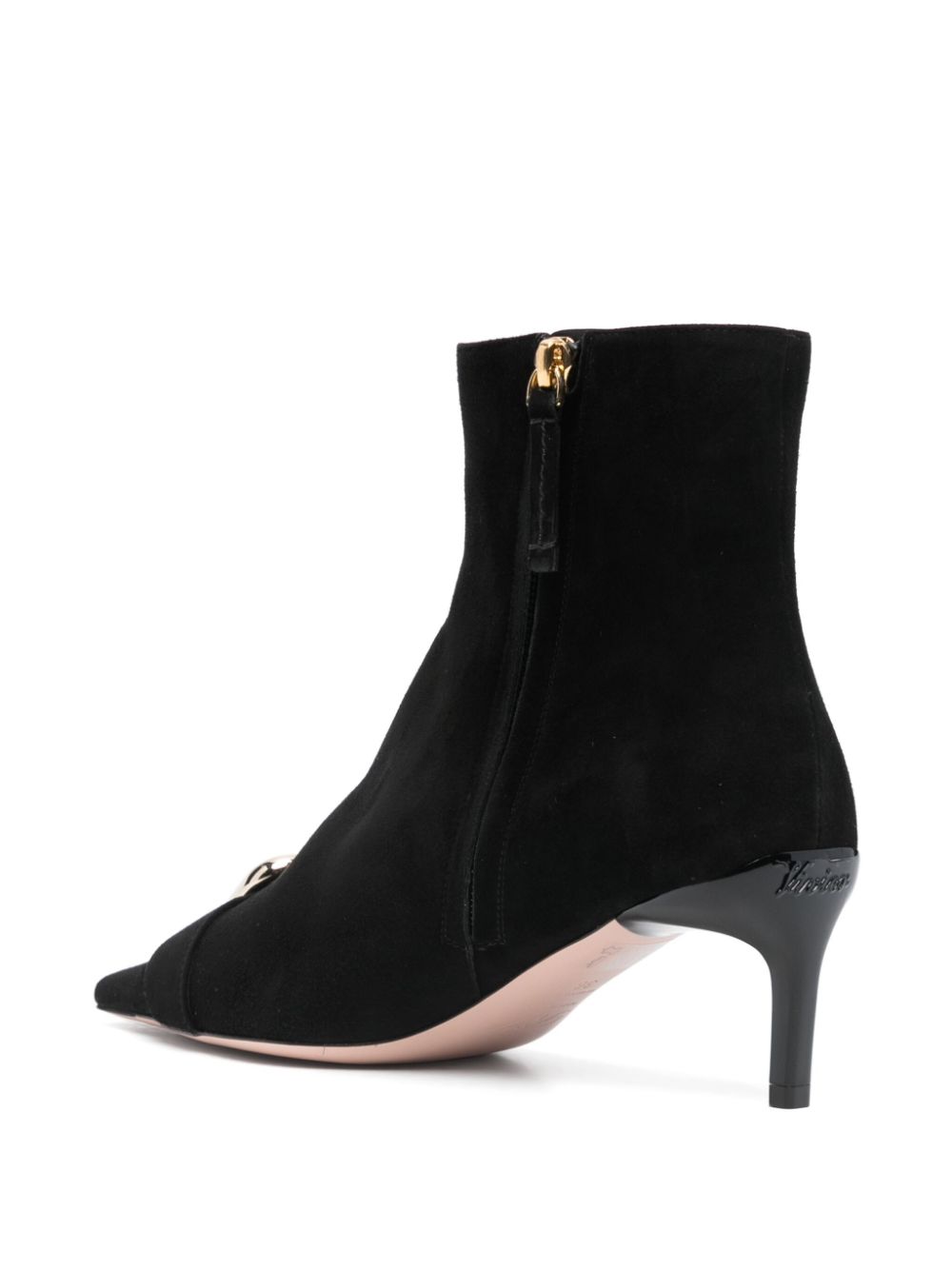 Roger Roger Vivier Choc Heel Boots - Image 4
