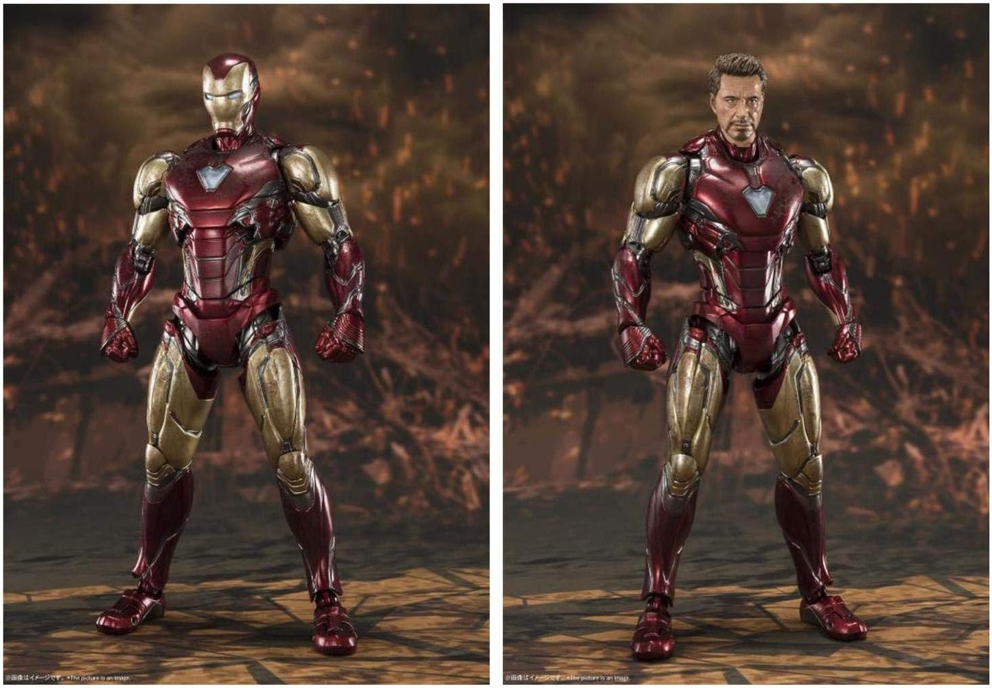S.H. Figuarts Avengers Iron Man Mark 85 - FINAL BATTLE EDITION - Approx. 6.3 inches (160 mm), ABS & PVC & Die Cast Pre-painted Action Figure