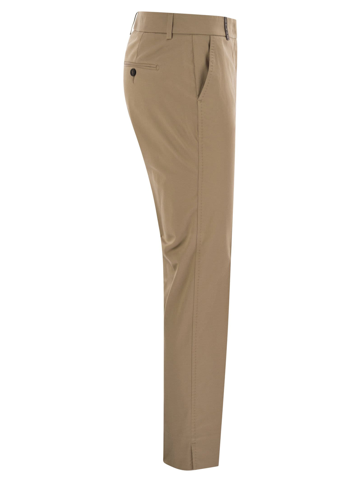 Peserico ペセリコライトコットンサテンタバコのズボン - Image 4