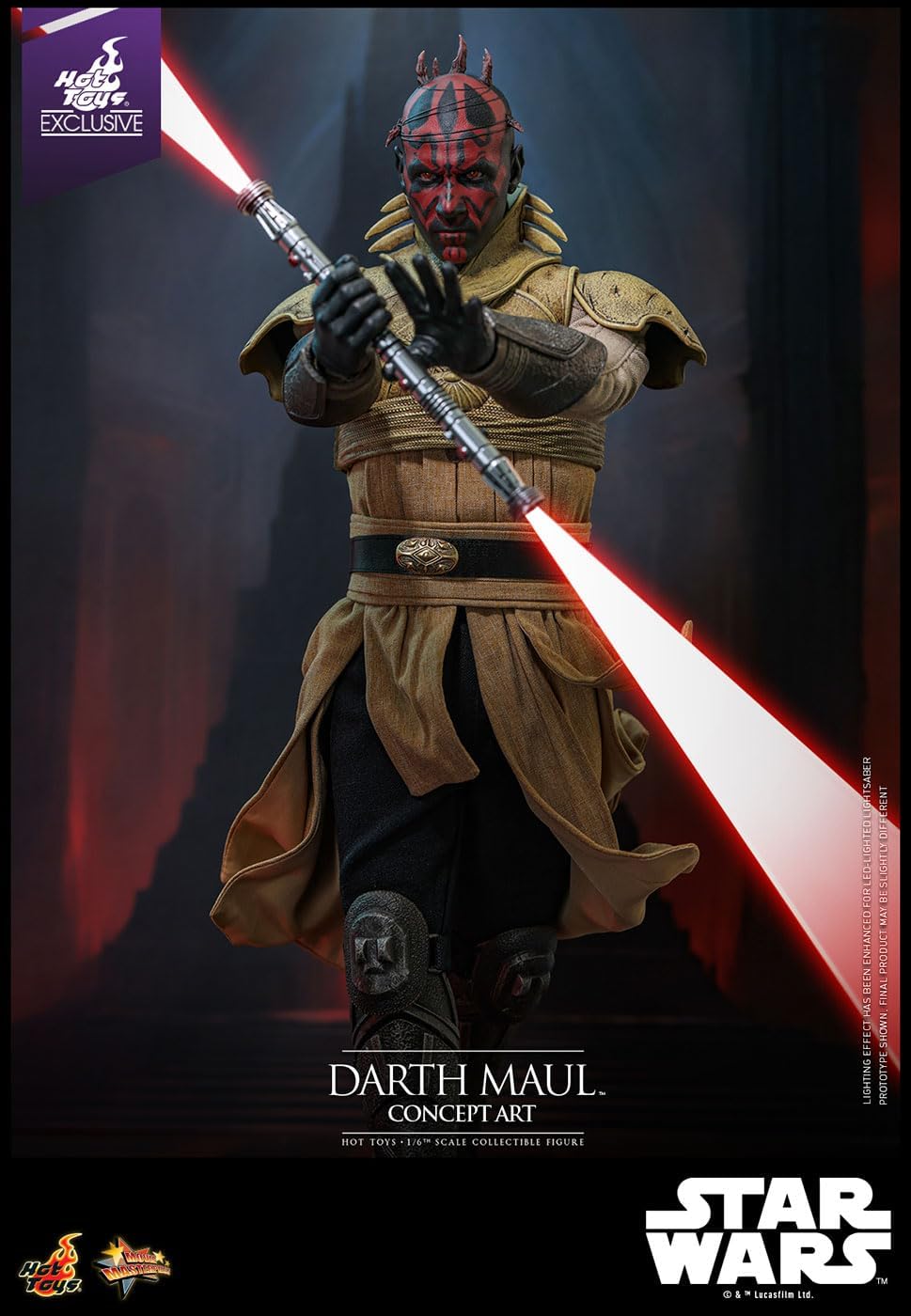 Movie Masterpiece Star Wars Episode 1 / Phantom Menus 1/6 Scale Figure Darth Maul (Concept Art) (Includes Bonus Sleeve)