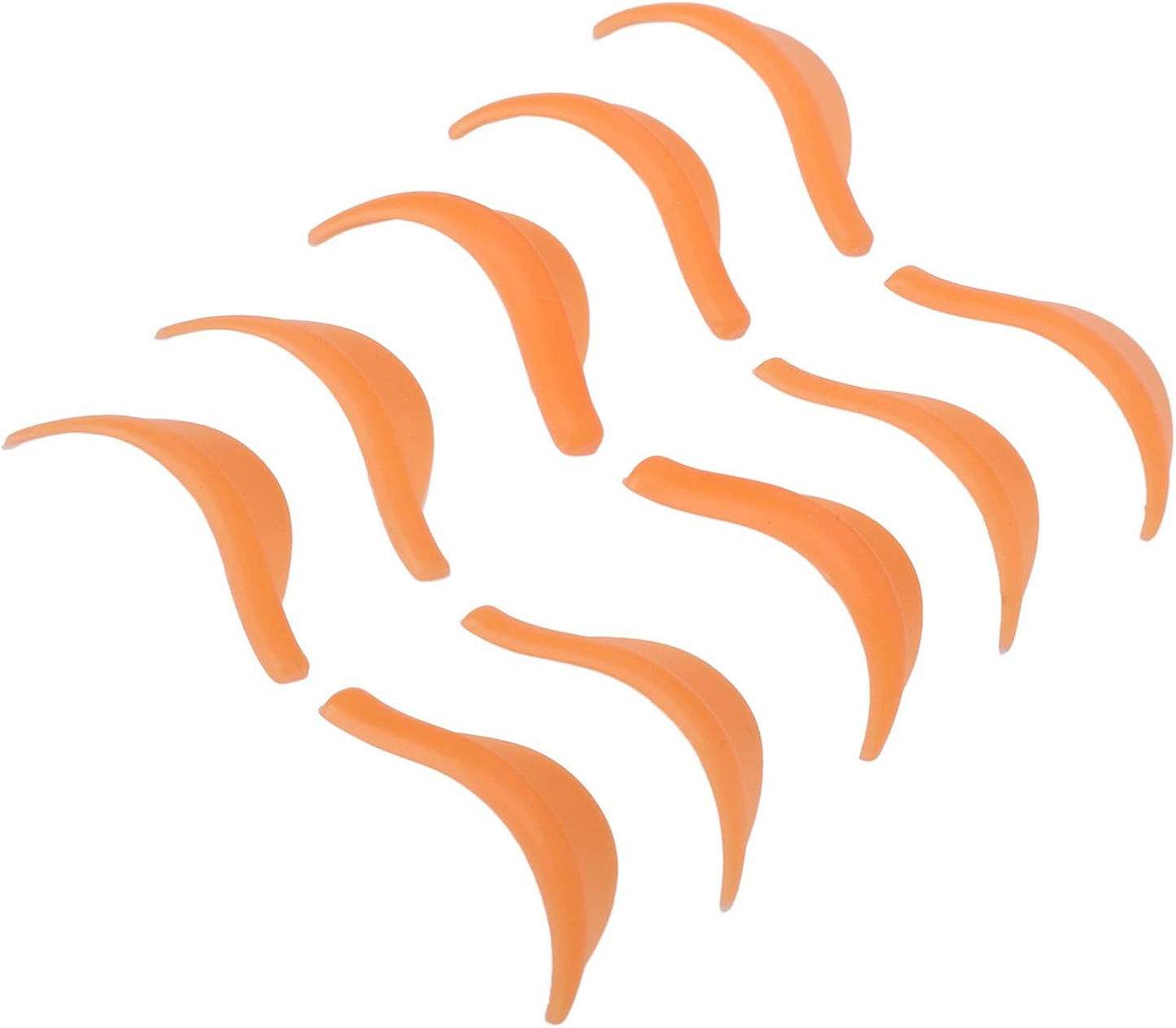 Eyelash Perm Rod, Silicone 5 Pairs Eyealsh Permalod Orange Soft