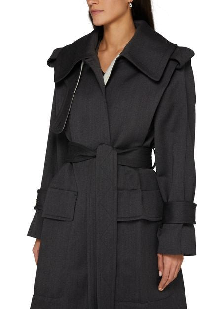 VICTORIA BECKHAM ロング丈トレンチコート - Image 4