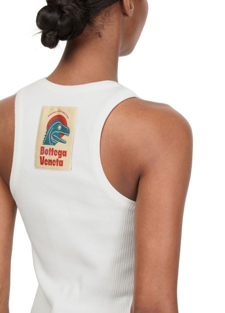 BOTTEGA VENETA Cotton Rib Jersey Tank Top - Image 4